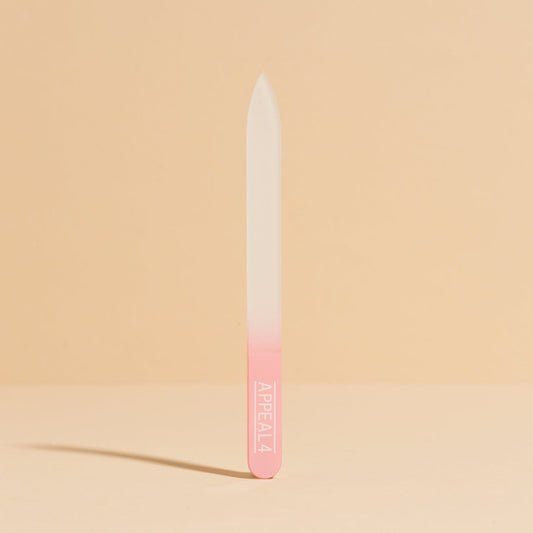 Glass Nail File - Pink/Frost